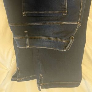 Denim stretch capris